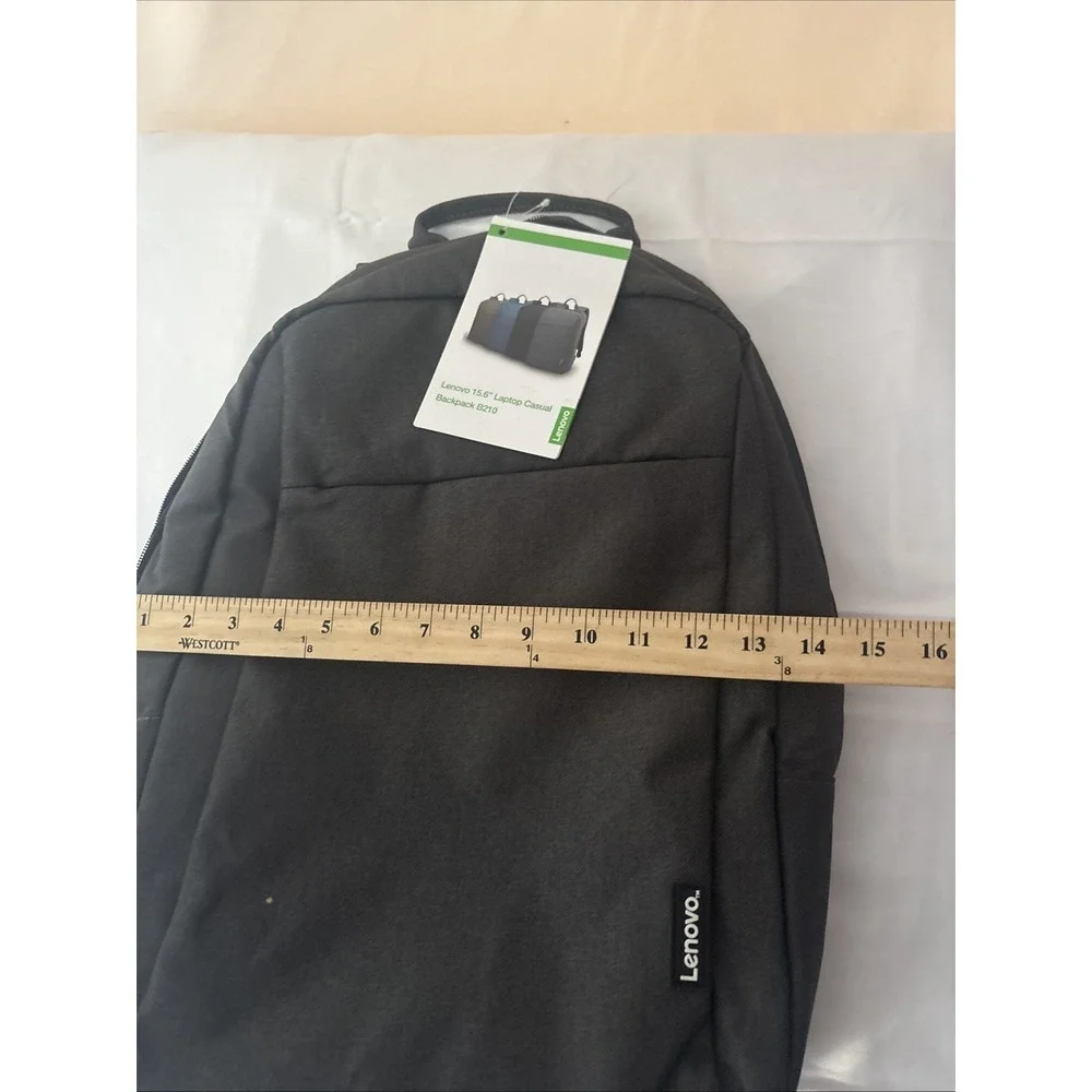 Lenovo 15.6 Laptop Casual Backpack B210 Grey Polyester Padded Bag